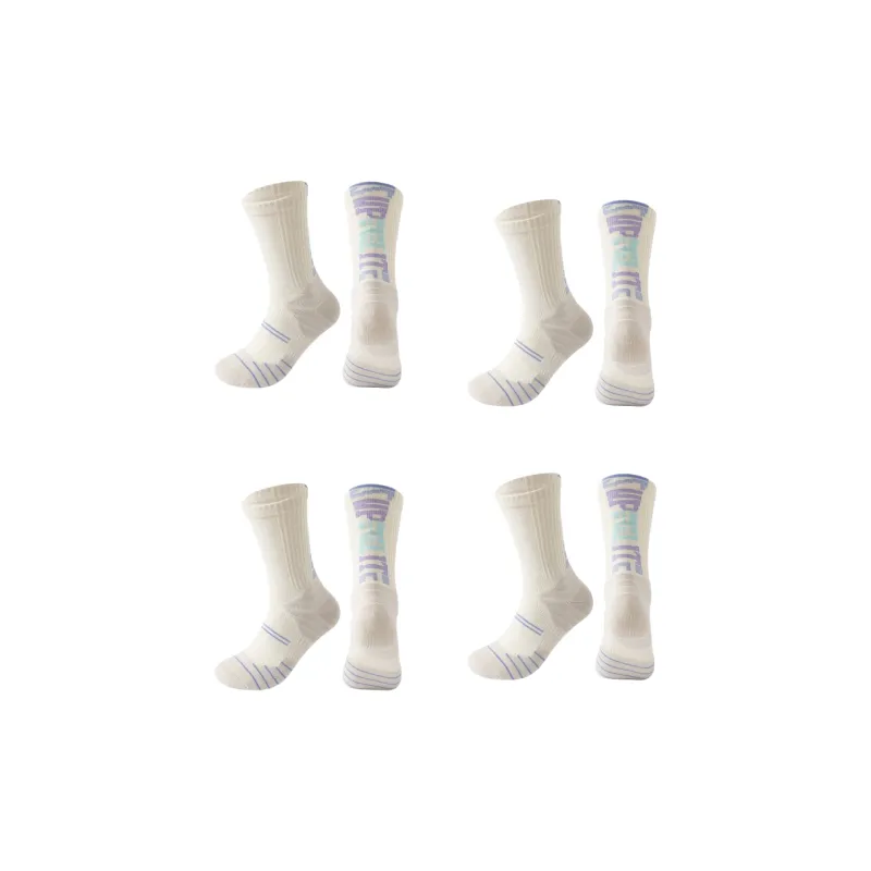 Gentle Welcome Basketball Socks Men's 4 Pack-5