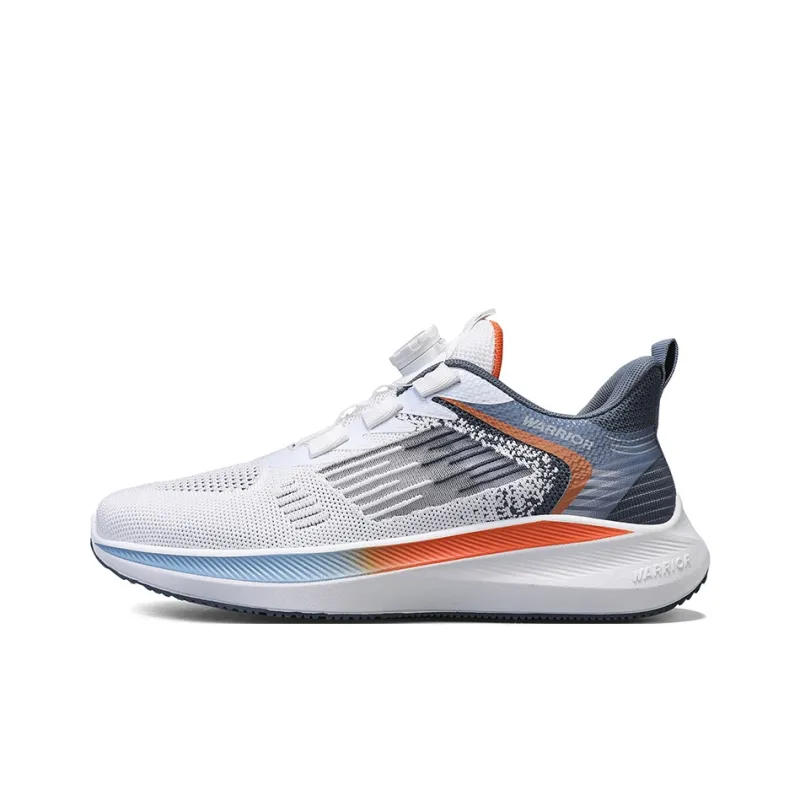 WARRIOR Running Shoes Men Low Top White Mist Blue/White Blue Green-1