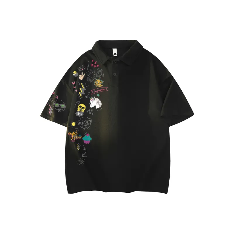 Emoji Polo Shirts Unisex-5
