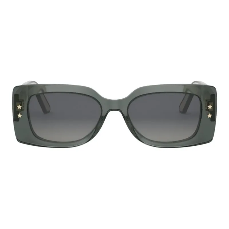 DIOR Acetate Square Sunglasses Women's Green-0