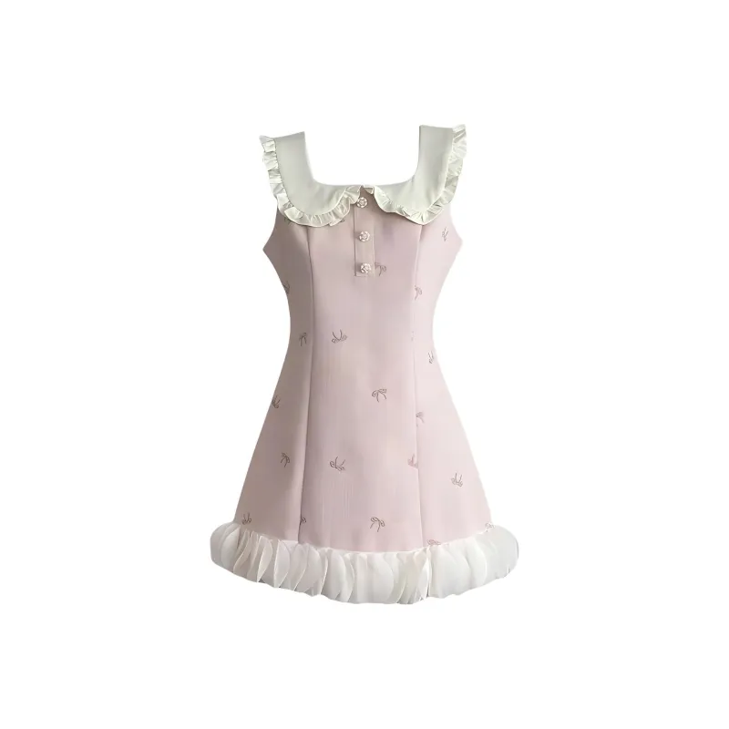 IQC Sleeveless Dresses Women's Light Pink-0