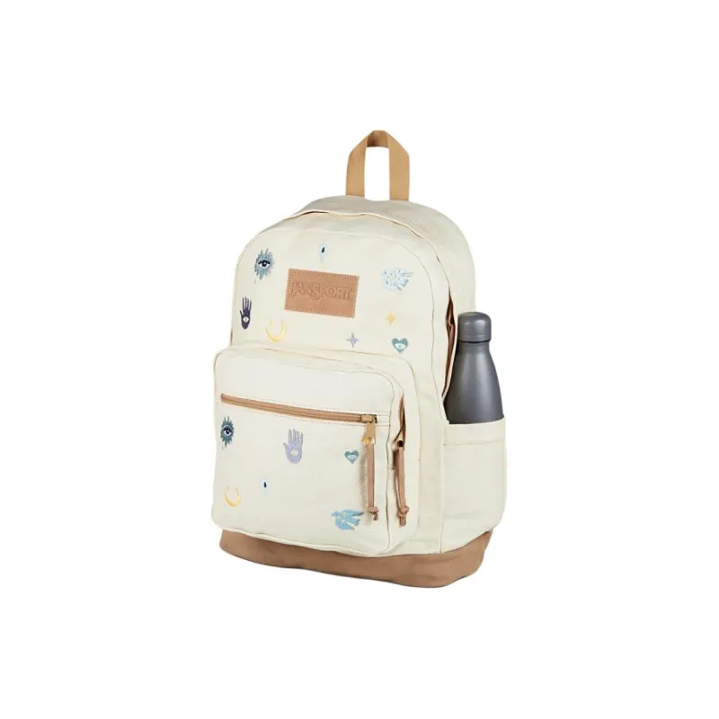 JanSport Suede Backpack Unisex Ecru-3