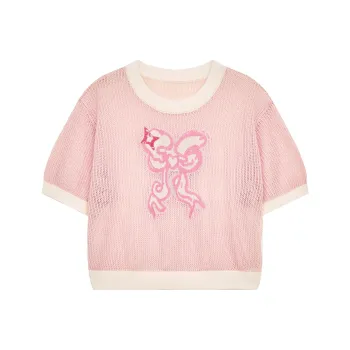 ELF SACK Knitwear Women's Bowknot Pink