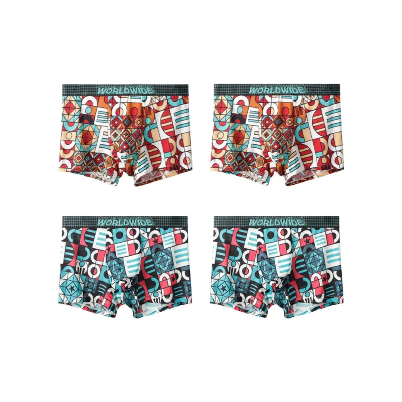 PLANDOO Underpants Men's 4 Pack-8
