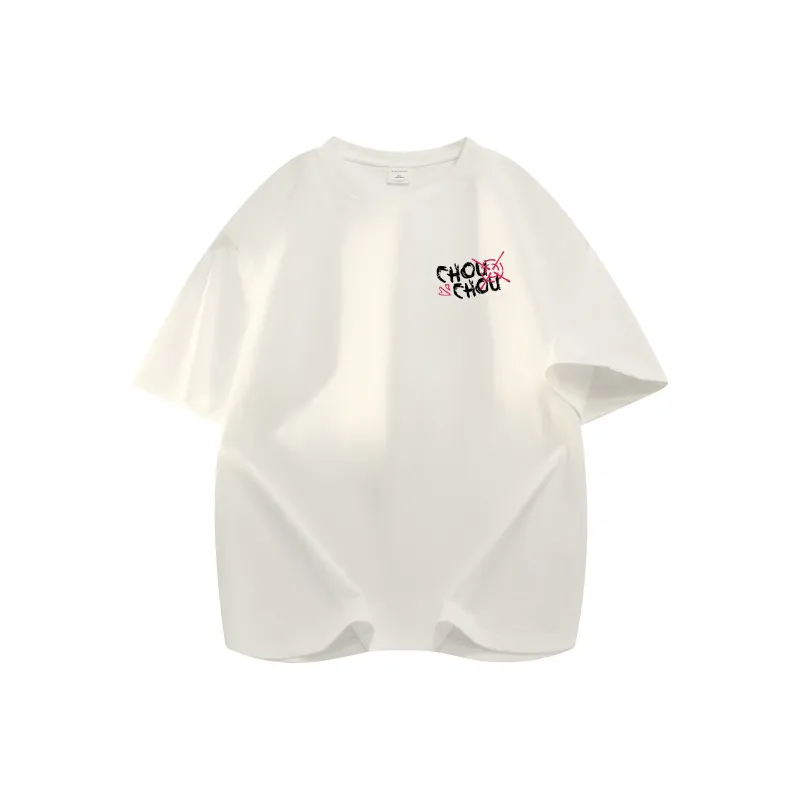 CHOUCHOUS Drop Shoulder Sleeve T Shirt Women's-19