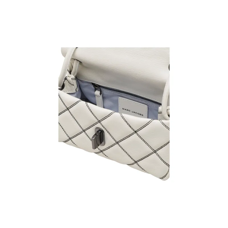 MARC JACOBS Leather Handbag, Shoulder Bag Mini Women's White-4