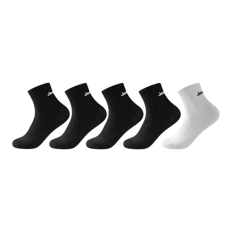 Jeep Mid Calf Socks Unisex 5 Pack-15