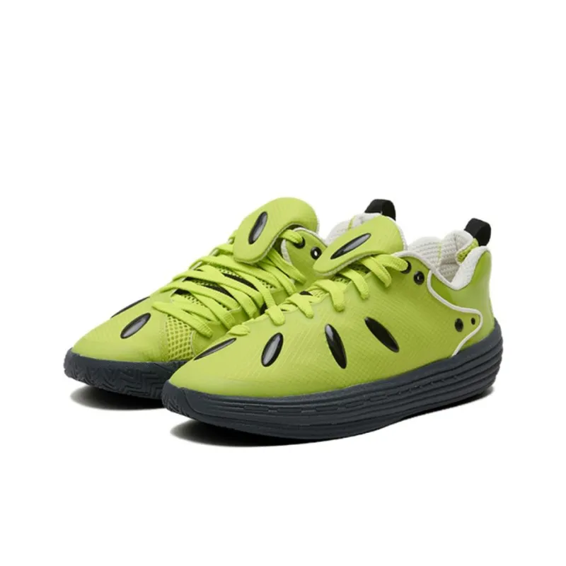 Senzubean Shock Absorbers With Slip Resistant And Abrasion Resistant Properties Low Top Basketball Shoes Men's Green-3