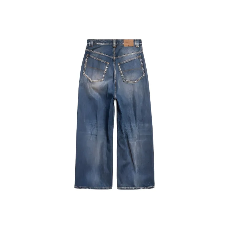 Balenciaga SS25 Jeans Loose Fit Unisex Blue-1