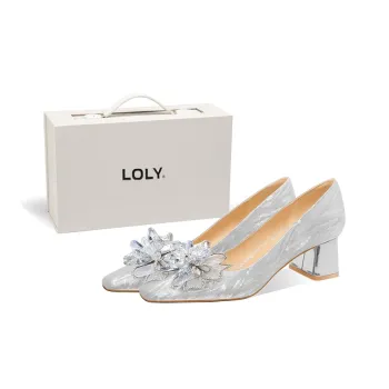 LOLY Chunky Heel High Heels 5CM Women's Starry Sky Lover