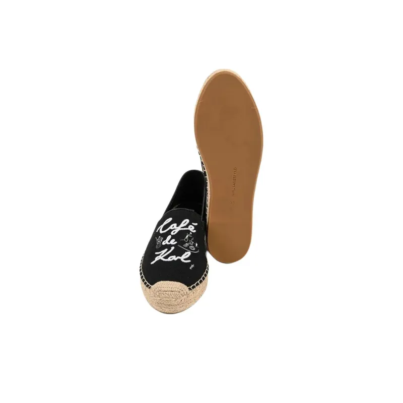 KARL LAGERFELD Kamini Duo Espadrilles Women's Black-5