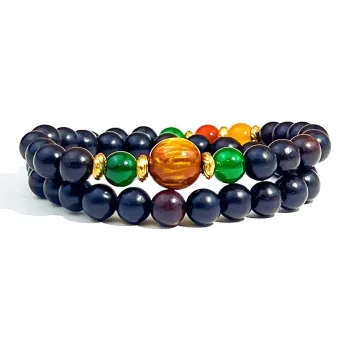 JUANLAN Wooden Bracelets Unisex