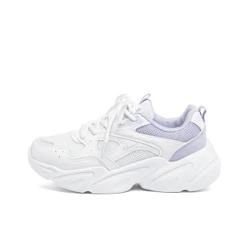 Warrior Abrasion Resistant Breathable Low Top Casual Running Shoes Women's White Purple