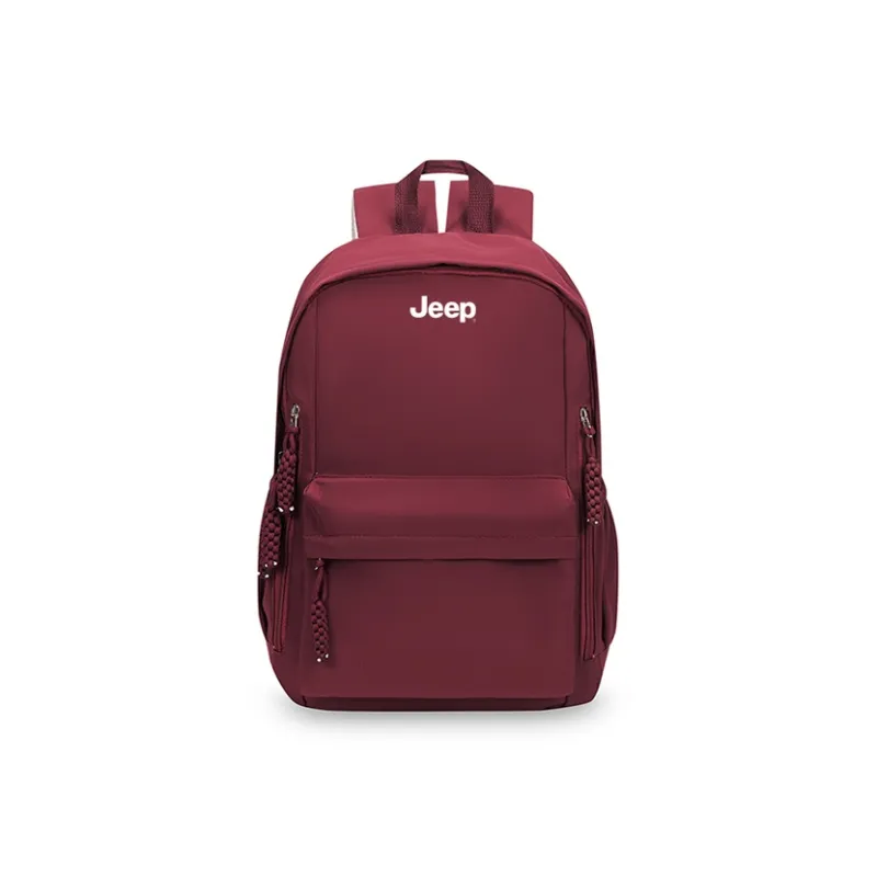 Jeep Nylon Backpack Unisex Black/Red/Yellow/Pink-2