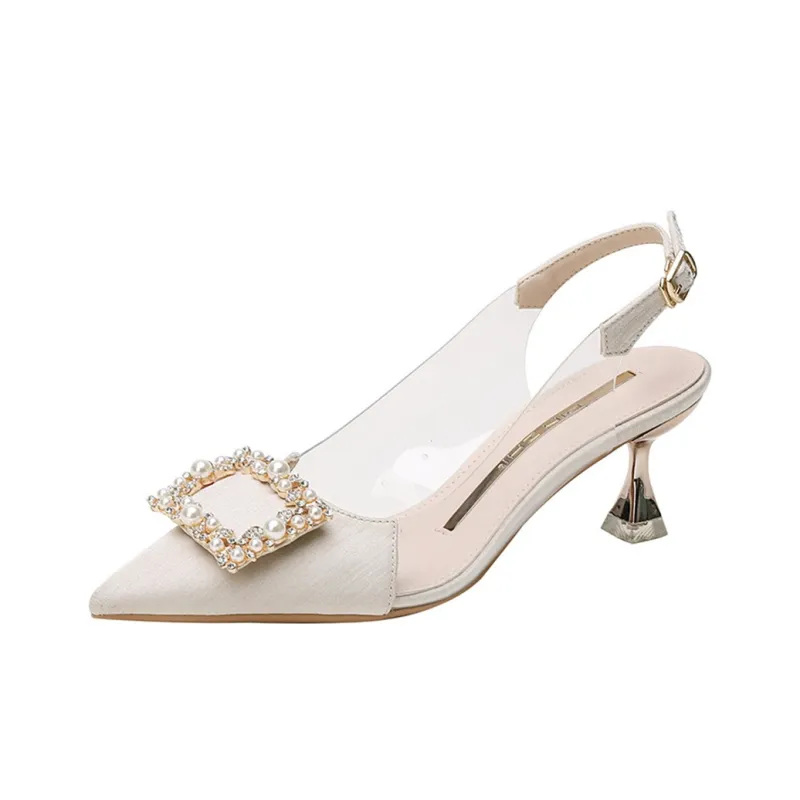 Lanza Slim Heel High Heels 5.5cm Women's-10