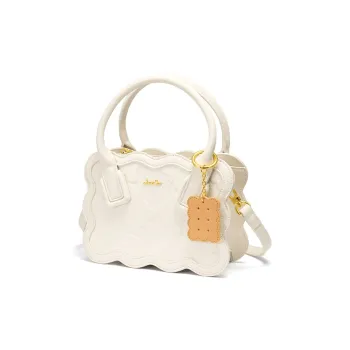 JUST STAR Synthetic Leather Handheld Portable Crossbody Bag Shoulder Bag Regular Women's White