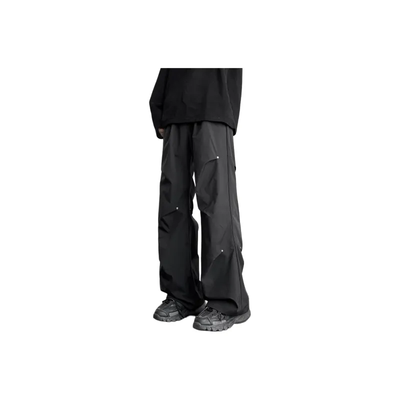 CENPIN Casual Pants Unisex Starburst Black-0