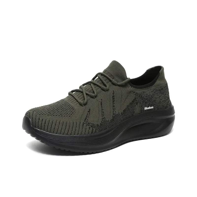 BAKE Shock Absorbers With Slip Resistant And Abrasion Resistant Properties Low Top Casual Shoes Men's-0