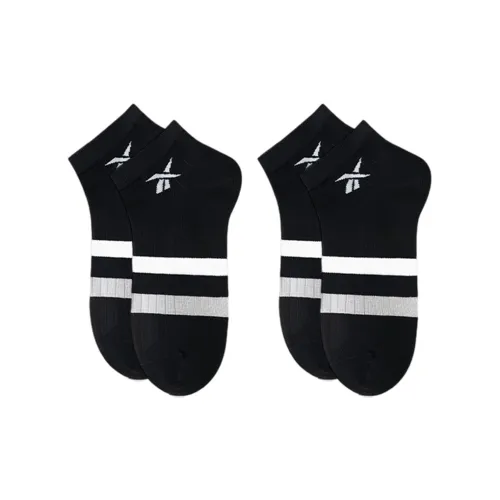 Reebok No Show Socks Unisex 2 Pack Black