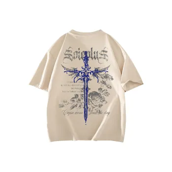 SOIE T-Shirts Unisex Light Beige Apricot