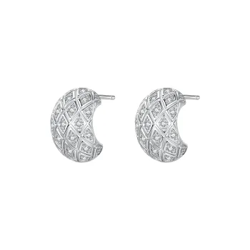 ZEGL S925 Silver Stud Earrings Women's