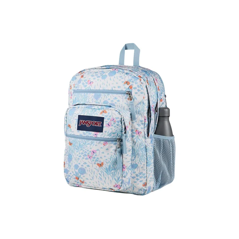 JanSport Polyester Backpack Unisex Blue & White-2