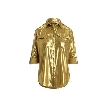 LAUREN RALPH LAUREN Shirt Women's Gold