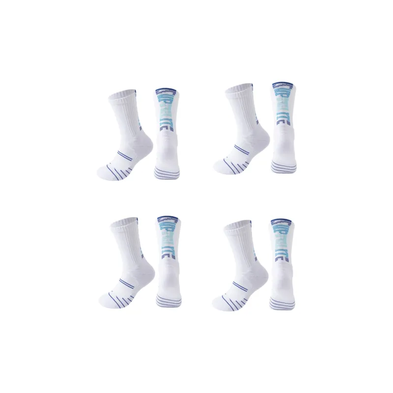 Gentle Welcome Basketball Socks Men's 4 Pack-7