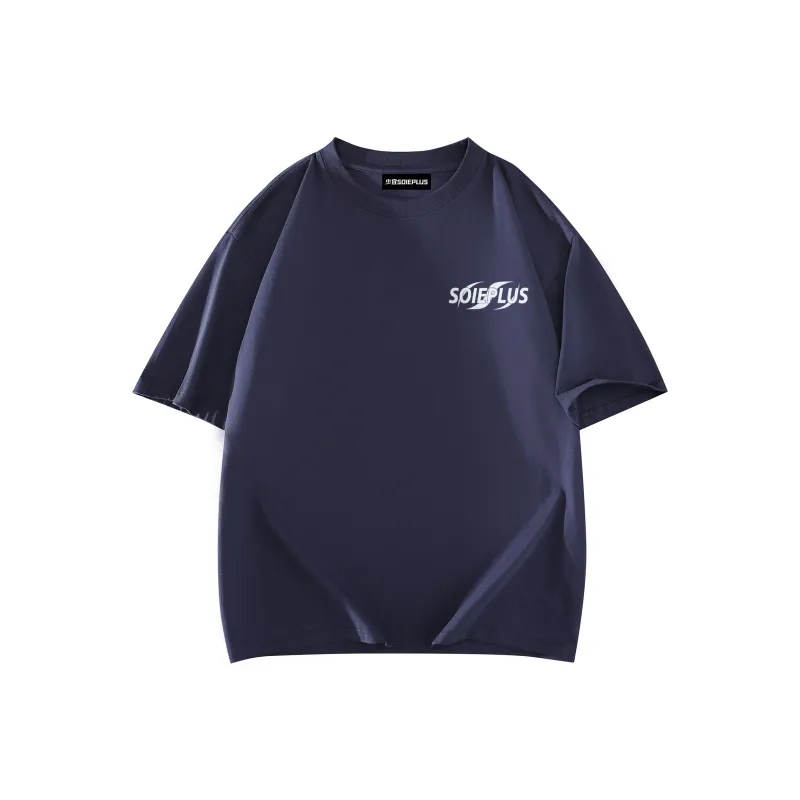 SOIE T Shirts Unisex Navy Blue-1