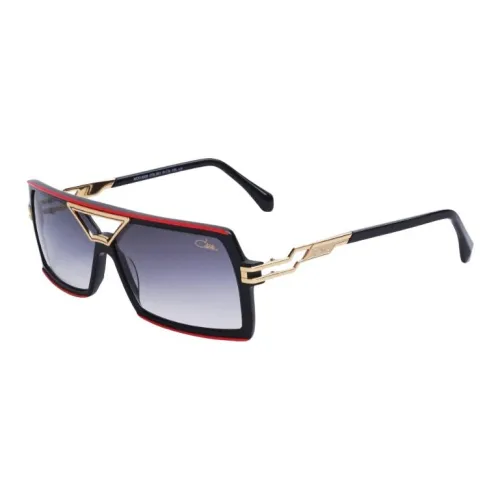 CAZAL Acetate Metal Irregular Shape Sunglasses Women's Black