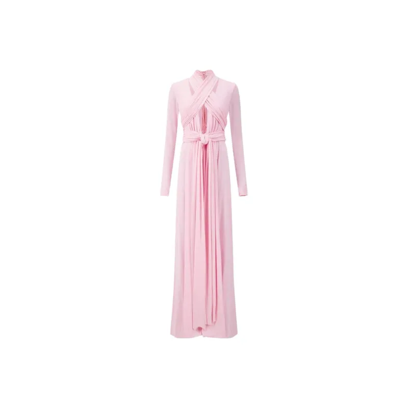 Giambattista Vall Draped Cashmere silk Blend Gown-0