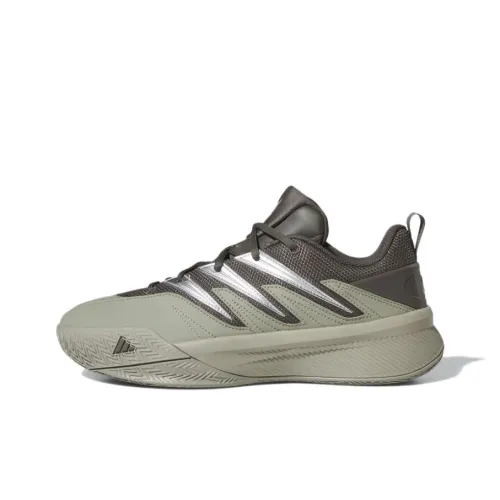 Adidas Dame Certified 3 Anti Slip Wear Resistant Low Top Basketball Shoes Unisex Green Brown