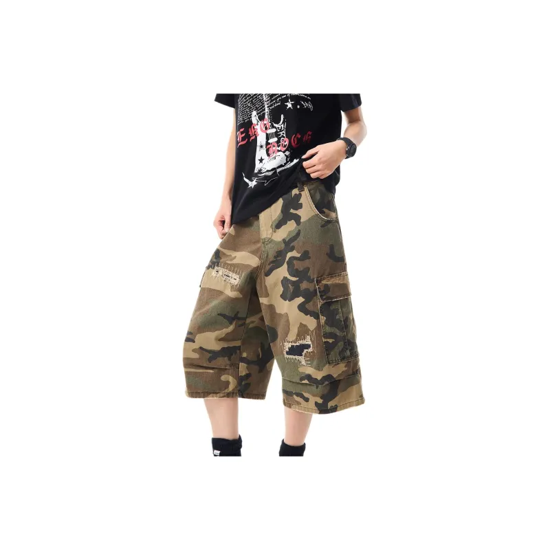 SOCKKEY Cargo Shorts Unisex Camouflage-0