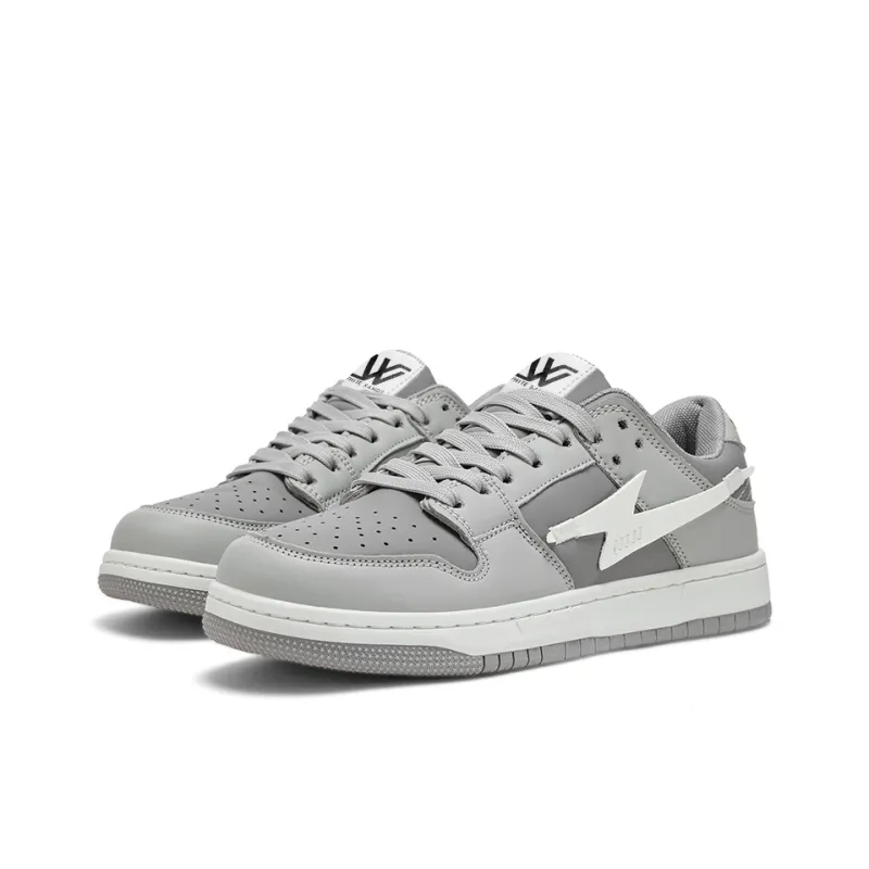 White Sands Slip Resistant, Abrasion Resistant, Breathable, Lightweight Low Top Skateboard Shoes Unisex-11