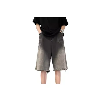KVIV Denim Shorts Men Black 