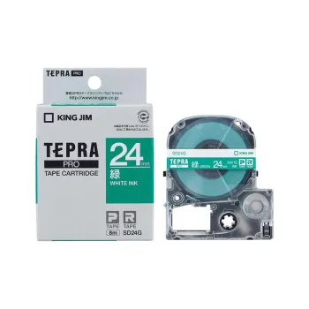 KING JIM Tepra PRO Tape Case Design, Length 8m SD24G Stationery Tape