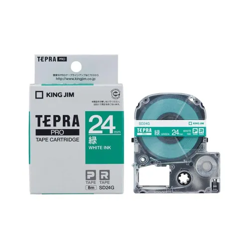 KING JIM Tepra PRO Tape Case Design, Length 8m SD24G Stationery Tape