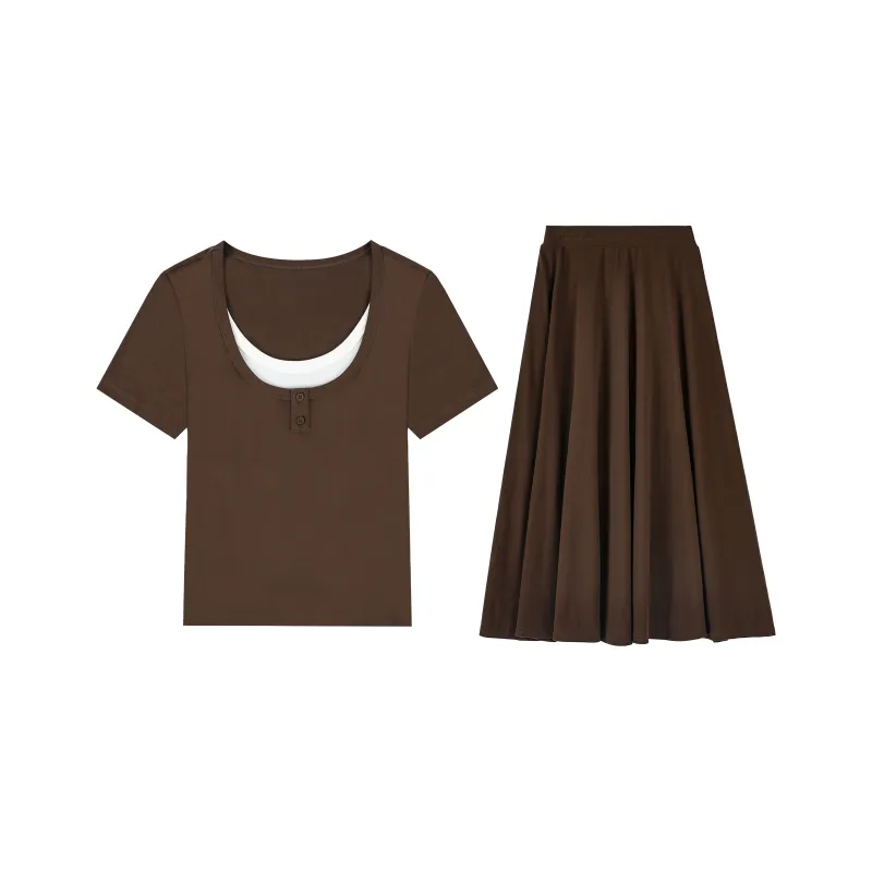 BEETLE TOWN Two Piece Skirt Sets Women's-12
