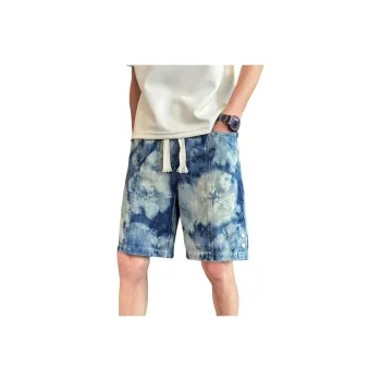 GLFL Denim Shorts Unisex Blue