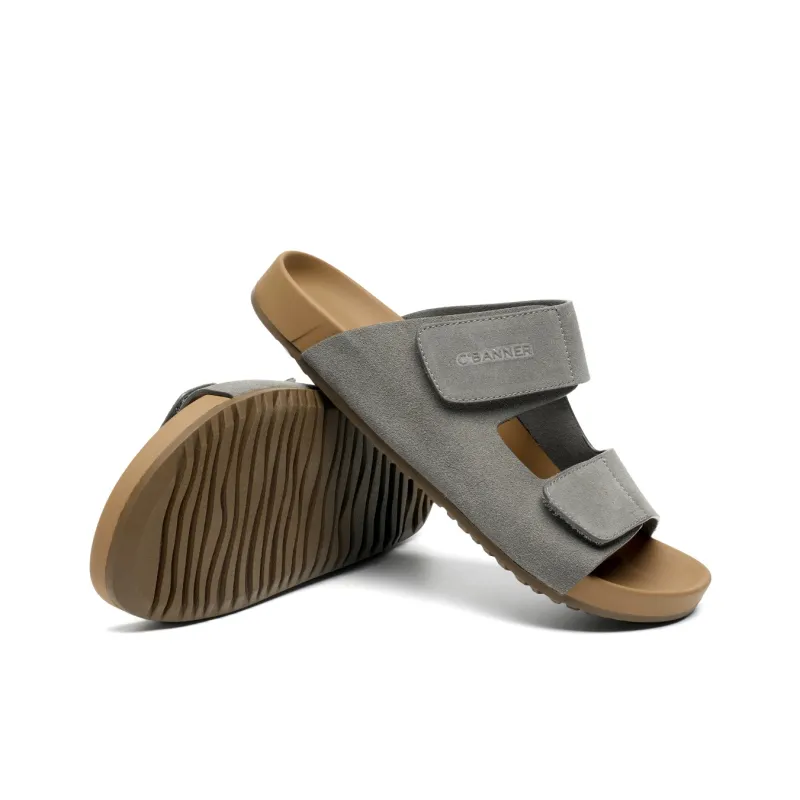 C°BANNER Slip Resistant Slide Slippers Men's Gray-4