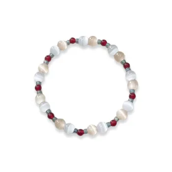 RINGLOVE Glass Cat Eye Bracelets Women's