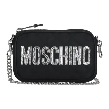 MOSCHINO Nylon Crossbody Bag Shoulder Bag Women's Black