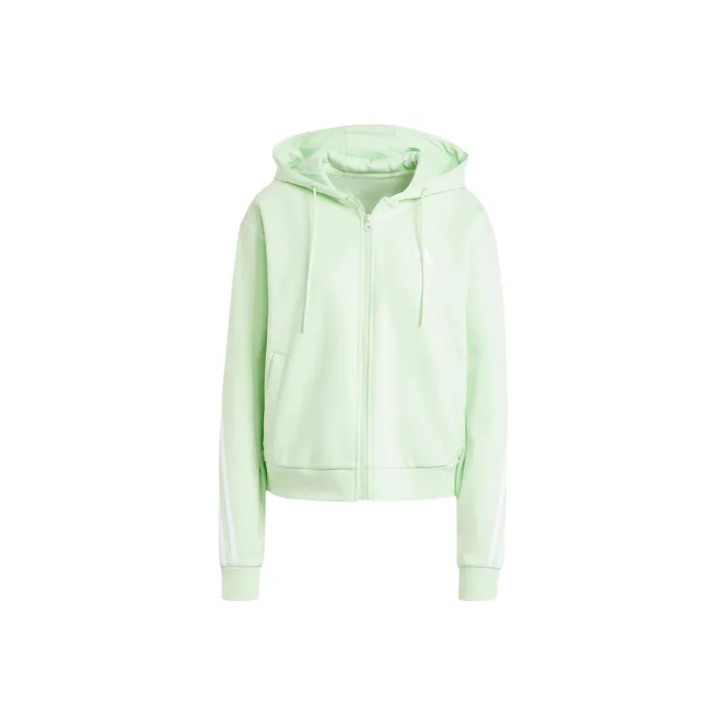 Adidas Future Icons 3 Stripes Full Zip Hoodie Semi Green Spark-0