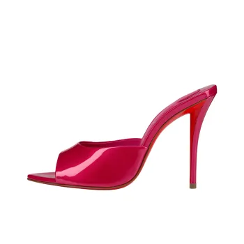 CL Slide Slippers 10cm Women's Rose Red