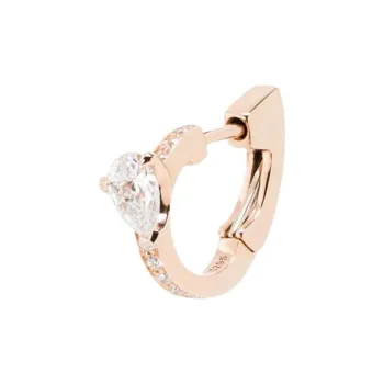 REPOSSI JOAILLIERS 18kt Rose Gold Harvest Diamond Huggie Earring