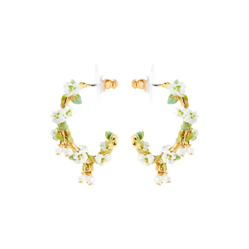 LES NEREIDES Gold Plated Earrings Women's Green