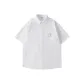 [Ice Silk Shirt]White (Pure White Badge Chest Logo)