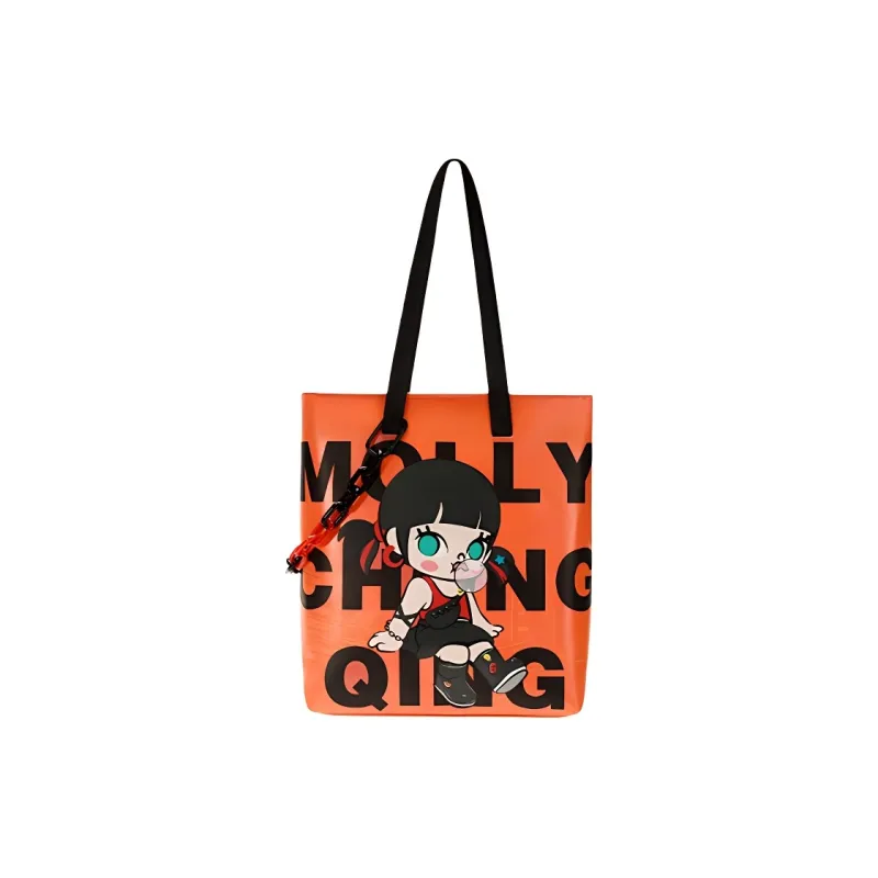 POP MART Molly Truck Tarps Shoulder Bag Regular Unisex Orange & Black-0
