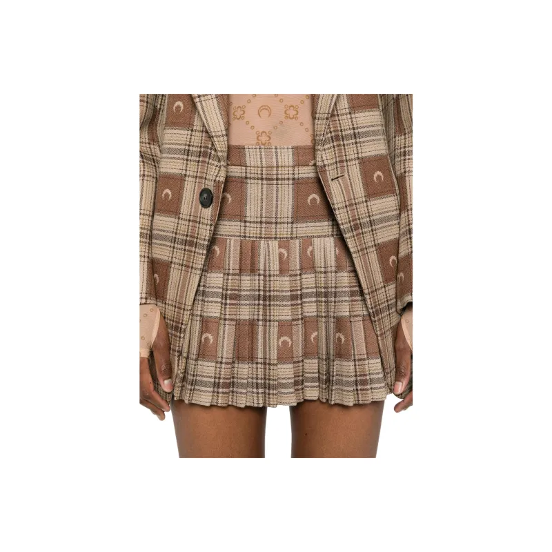 Marine Serre Moon jacquard Miniskirt-4