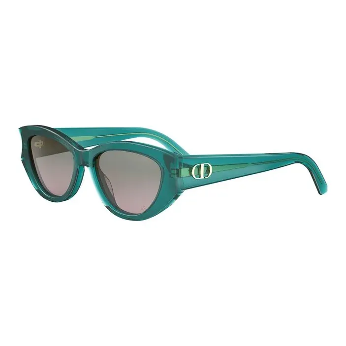 DIOR Acetate Irregular Shape Sunglasses Women's Green-0